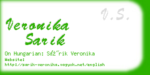 veronika sarik business card